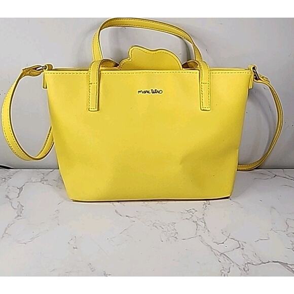 MARC TETRO Dachshund Yellow Lunch Tote Shoulder Handbag Dog Lover Purse - Picture 4 of 10